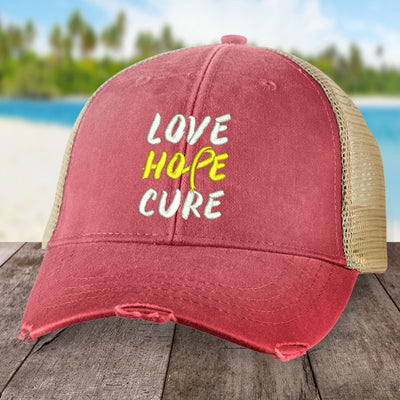 Childhood Cancer Love Hope Cure Hat