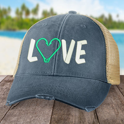 Love Fishing Hooks Hat