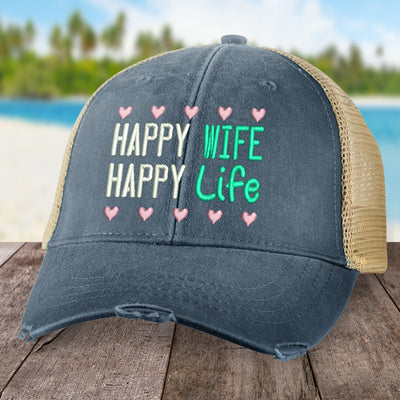 Happy Wife Happy Life Hat