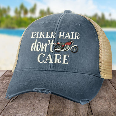 Biker Hair, Don't Care Hat (Motorcycle)