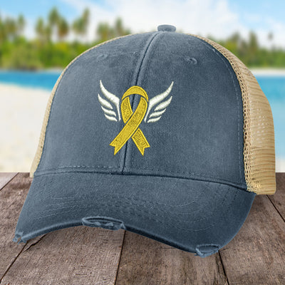 Childhood Cancer Angel Wings Hat