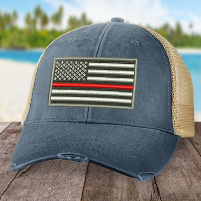 Red Line Flag Firefighting Hat