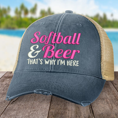Softball And Beer Hat