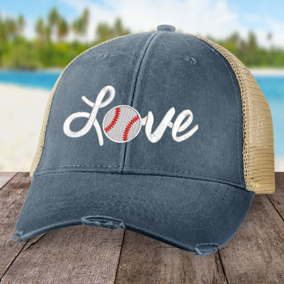 Cursive Love Baseball Hat