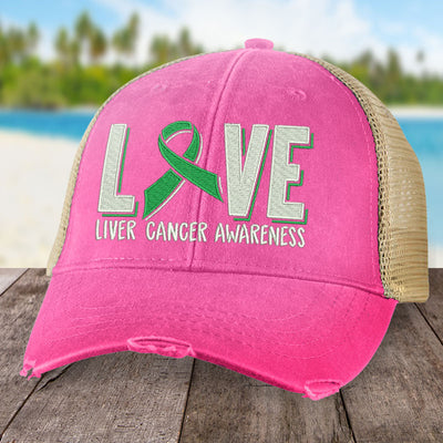 Liver Cancer Love Ribbon Hat