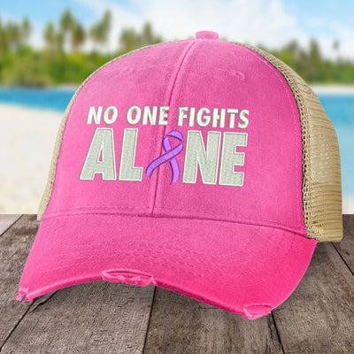 Alzheimer's Awareness No One Fights Alone Hat