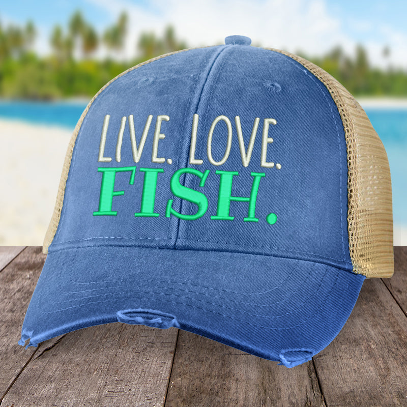 Live Love Fish Hat