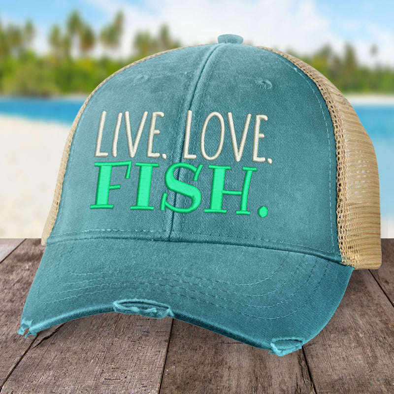 Live Love Fish Hat