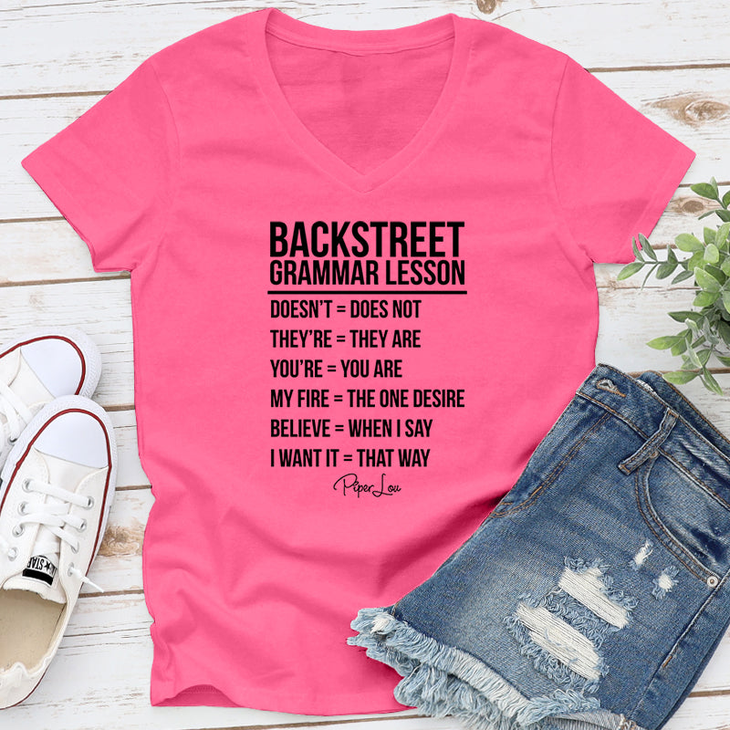 Backstreet Grammar Lesson