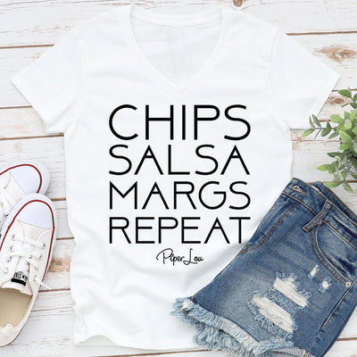 Chips Salsa Margs Repeat