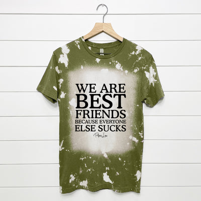 We Are Best Friends Bleached Tee