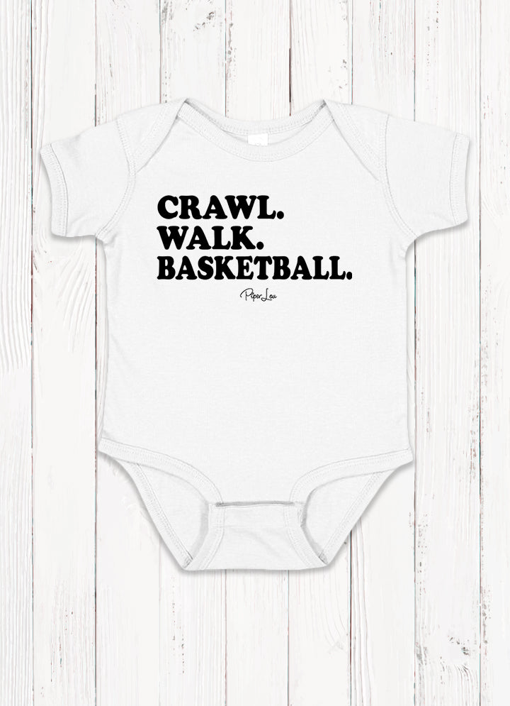 Crawl Walk Basketball Baby Onesie