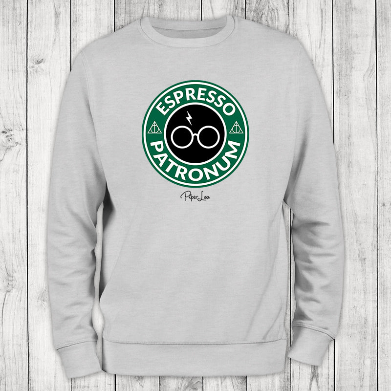 Espresso Patronum Graphic Crewneck Sweatshirt