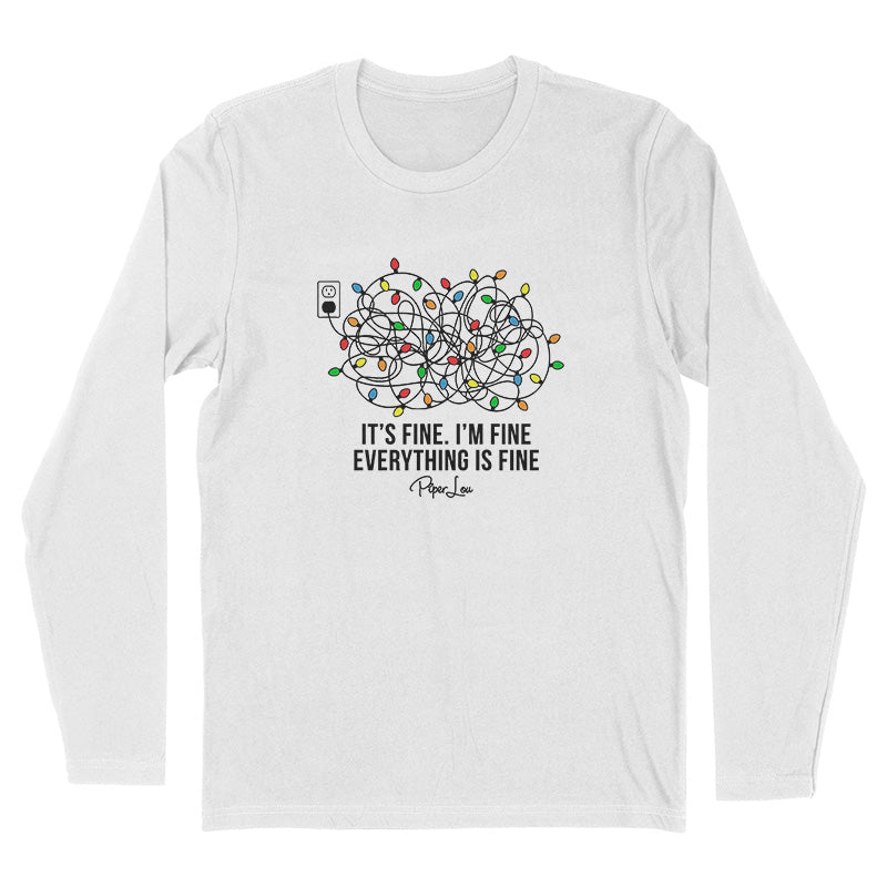 2023 Christmas Collection | I'm Fine It's Fine Everything Fine Christmas Lights Apparel