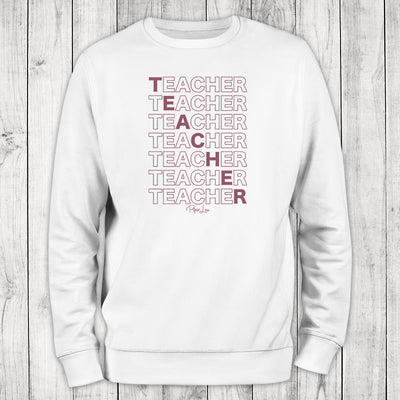 Teacher Graphic Crewneck Sweatshirt
