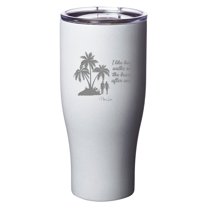 Long Walks On the Beach Laser Etched Tumbler