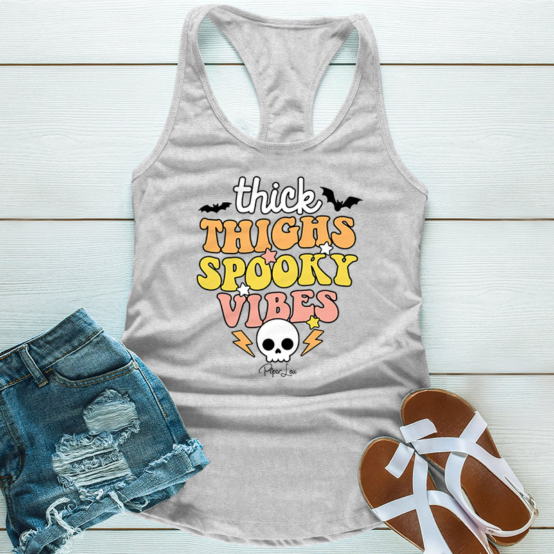 Thick Thighs Spooky Vibes Graphic Tee