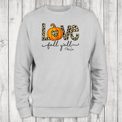 Love Fall Y'all Graphic Crewneck Sweatshirt
