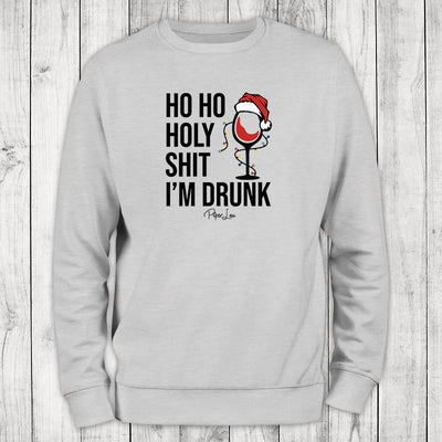 Ho Ho Holy Shit I'm Drunk Graphic Crewneck Sweatshirt