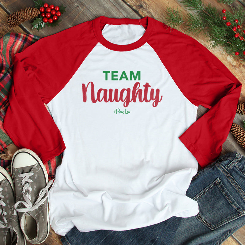 Team Naughty Christmas Raglan (Unisex)