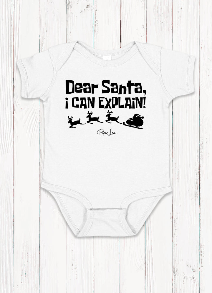 Dear Santa I Can Explain Baby Onesie