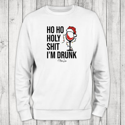 Ho Ho Holy Shit I'm Drunk Graphic Crewneck Sweatshirt