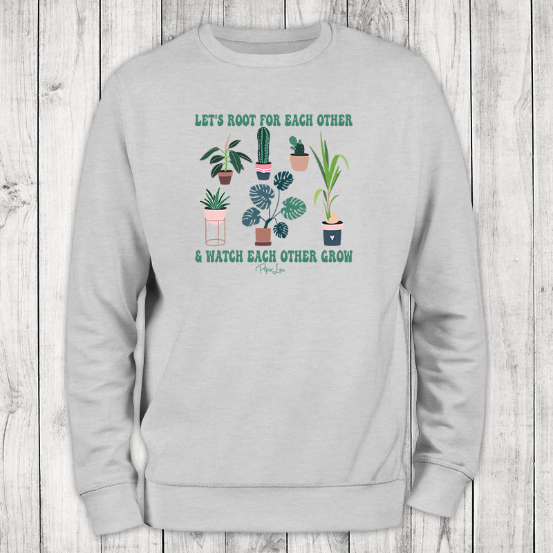 Let's Root For Each Other Graphic Crewneck Sweatshirt