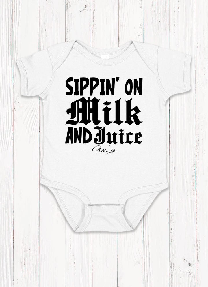 Sippin' On Milk & Juice Baby Onesie